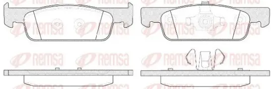 Bremsbelagsatz, Scheibenbremse REMSA 1540.00 Bild Bremsbelagsatz, Scheibenbremse REMSA 1540.00