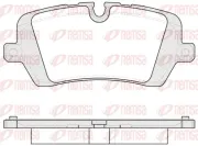 Bremsbelagsatz, Scheibenbremse Hinterachse REMSA 1541.00