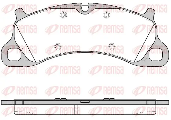 Bremsbelagsatz, Scheibenbremse Vorderachse REMSA 1542.00