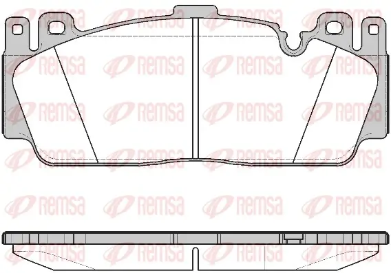 Bremsbelagsatz, Scheibenbremse Vorderachse REMSA 1543.00