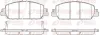 Bremsbelagsatz, Scheibenbremse Vorderachse REMSA 1548.02