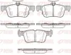 Bremsbelagsatz, Scheibenbremse Hinterachse REMSA 1551.12