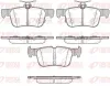 Bremsbelagsatz, Scheibenbremse Hinterachse REMSA 1551.12