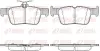 Bremsbelagsatz, Scheibenbremse Hinterachse REMSA 1551.42
