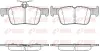 Bremsbelagsatz, Scheibenbremse Hinterachse REMSA 1551.42