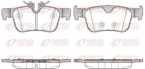 Bremsbelagsatz, Scheibenbremse REMSA 1551.10 Bild Bremsbelagsatz, Scheibenbremse REMSA 1551.10