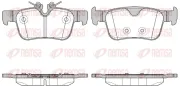 Bremsbelagsatz, Scheibenbremse Hinterachse REMSA 1551.10