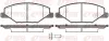 Bremsbelagsatz, Scheibenbremse Vorderachse REMSA 1553.00