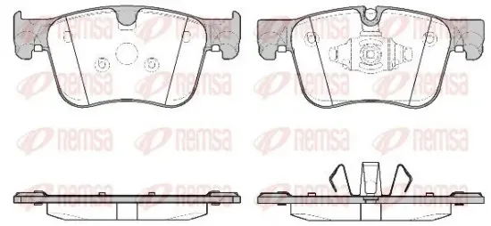 Bremsbelagsatz, Scheibenbremse REMSA 1560.10 Bild Bremsbelagsatz, Scheibenbremse REMSA 1560.10