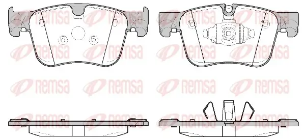 Bremsbelagsatz, Scheibenbremse Vorderachse REMSA 1560.10