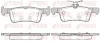 Bremsbelagsatz, Scheibenbremse Hinterachse REMSA 1563.10