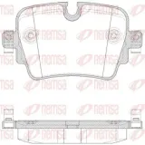 Bremsbelagsatz, Scheibenbremse Hinterachse REMSA 1572.00