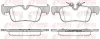 Bremsbelagsatz, Scheibenbremse Hinterachse REMSA 1573.00