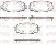 Bremsbelagsatz, Scheibenbremse Hinterachse REMSA 1578.02