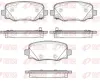 Bremsbelagsatz, Scheibenbremse Hinterachse REMSA 1578.02