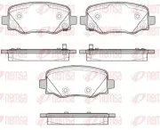 Bremsbelagsatz, Scheibenbremse Hinterachse REMSA 1578.02