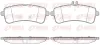 Bremsbelagsatz, Scheibenbremse Hinterachse REMSA 1594.00