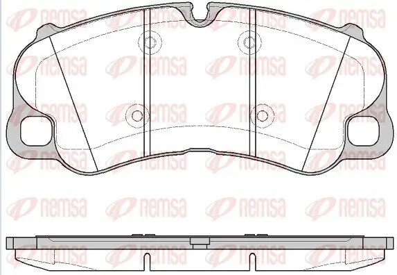 Bremsbelagsatz, Scheibenbremse Vorderachse REMSA 1595.10