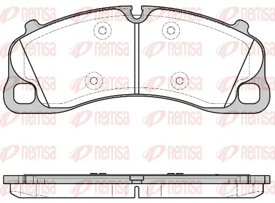 Bremsbelagsatz, Scheibenbremse Vorderachse REMSA 1597.00
