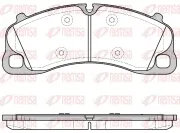 Bremsbelagsatz, Scheibenbremse Vorderachse REMSA 1597.00