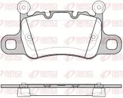Bremsbelagsatz, Scheibenbremse Hinterachse REMSA 1598.10