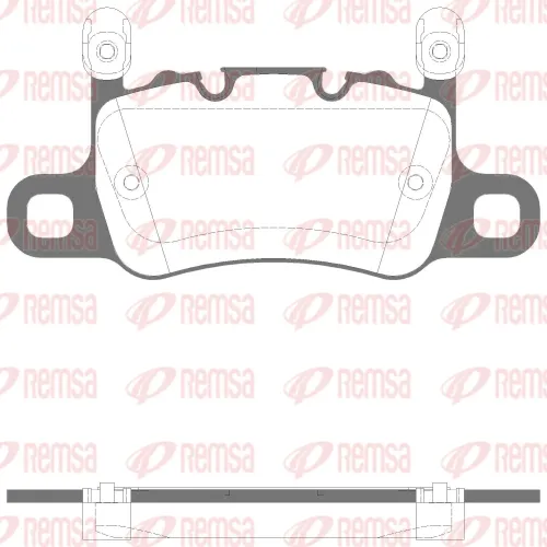 Bremsbelagsatz, Scheibenbremse Hinterachse REMSA 1598.30 Bild Bremsbelagsatz, Scheibenbremse Hinterachse REMSA 1598.30