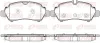 Bremsbelagsatz, Scheibenbremse Hinterachse REMSA 1605.00