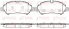 Bremsbelagsatz, Scheibenbremse Hinterachse REMSA 1605.00