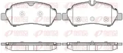 Bremsbelagsatz, Scheibenbremse Hinterachse REMSA 1605.00