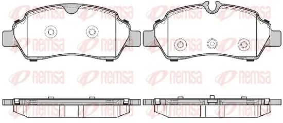 Bremsbelagsatz, Scheibenbremse Hinterachse REMSA 1605.00 Bild Bremsbelagsatz, Scheibenbremse Hinterachse REMSA 1605.00