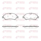 Bremsbelagsatz, Scheibenbremse Hinterachse REMSA 1605.10