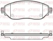 Bremsbelagsatz, Scheibenbremse Vorderachse REMSA 1617.08