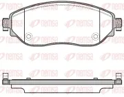 Bremsbelagsatz, Scheibenbremse Vorderachse REMSA 1617.08