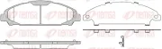 Bremsbelagsatz, Scheibenbremse Vorderachse REMSA 1620.00