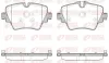 Bremsbelagsatz, Scheibenbremse Vorderachse REMSA 1625.08
