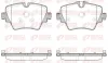 Bremsbelagsatz, Scheibenbremse Vorderachse REMSA 1625.08