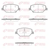 Bremsbelagsatz, Scheibenbremse Vorderachse REMSA 1631.02