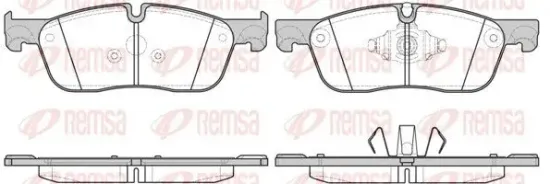 Bremsbelagsatz, Scheibenbremse REMSA 1633.10 Bild Bremsbelagsatz, Scheibenbremse REMSA 1633.10