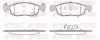 Bremsbelagsatz, Scheibenbremse Vorderachse REMSA 1634.02