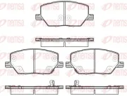 Bremsbelagsatz, Scheibenbremse Vorderachse REMSA 1640.02