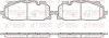 Bremsbelagsatz, Scheibenbremse Vorderachse REMSA 1667.00