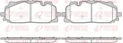 Bremsbelagsatz, Scheibenbremse Vorderachse REMSA 1667.00