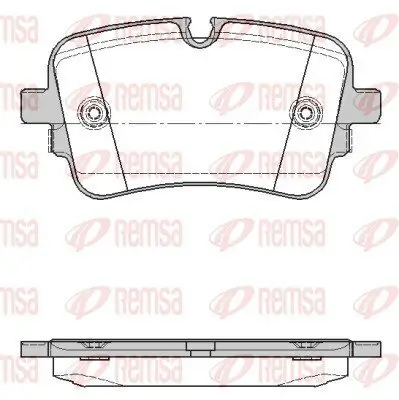 Bremsbelagsatz, Scheibenbremse Hinterachse REMSA 1668.10