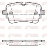 Bremsbelagsatz, Scheibenbremse Hinterachse REMSA 1668.10