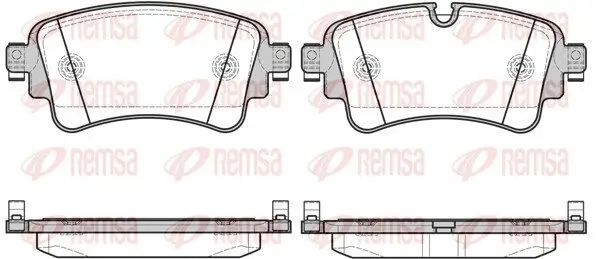 Bremsbelagsatz, Scheibenbremse REMSA 1669.08