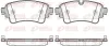 Bremsbelagsatz, Scheibenbremse Hinterachse REMSA 1669.08