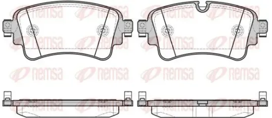 Bremsbelagsatz, Scheibenbremse Hinterachse REMSA 1669.08 Bild Bremsbelagsatz, Scheibenbremse Hinterachse REMSA 1669.08