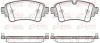 Bremsbelagsatz, Scheibenbremse Hinterachse REMSA 1669.08