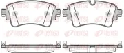 Bremsbelagsatz, Scheibenbremse Hinterachse REMSA 1669.08