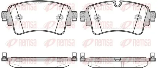 Bremsbelagsatz, Scheibenbremse Hinterachse REMSA 1669.08 Bild Bremsbelagsatz, Scheibenbremse Hinterachse REMSA 1669.08